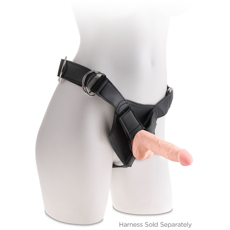 King Cock Plus – Dildo con testicoli a tripla densità, 6,5 pollici