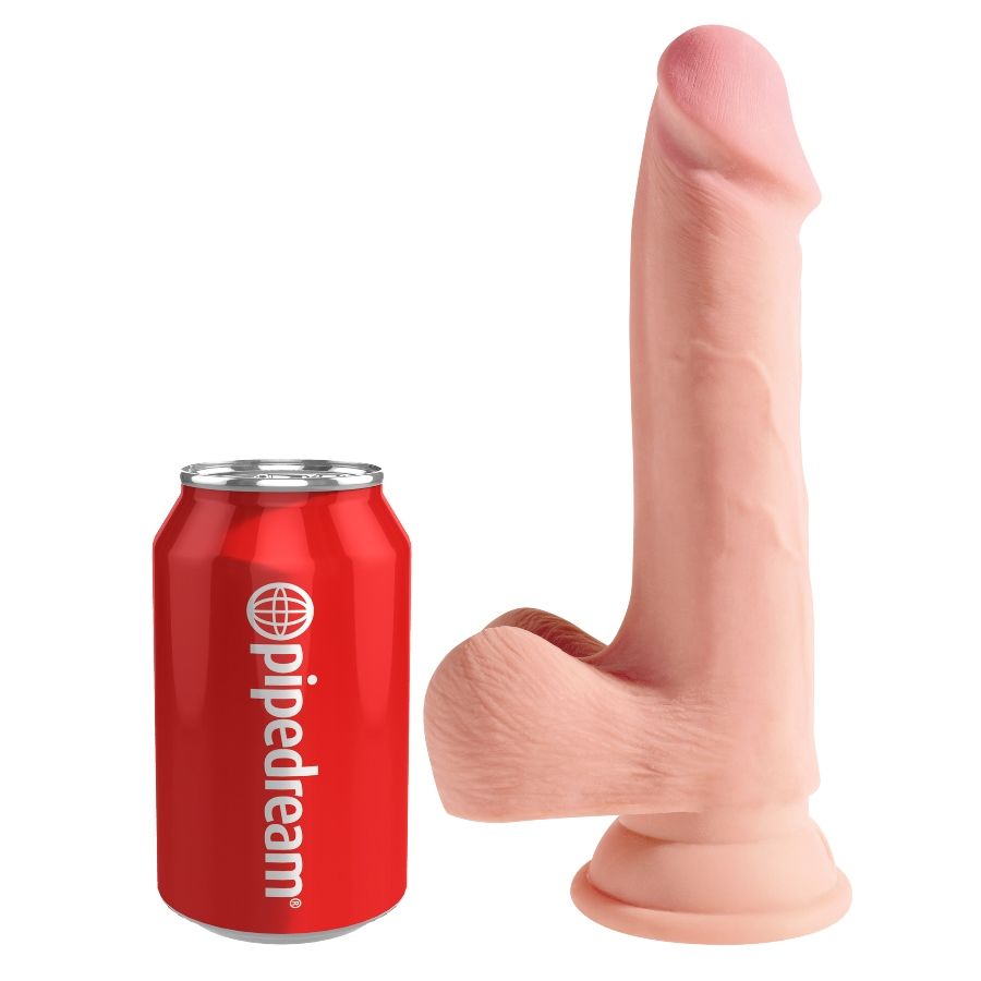 King Cock Plus – Realistischer Dildo mit Hoden, 7,5 Zoll