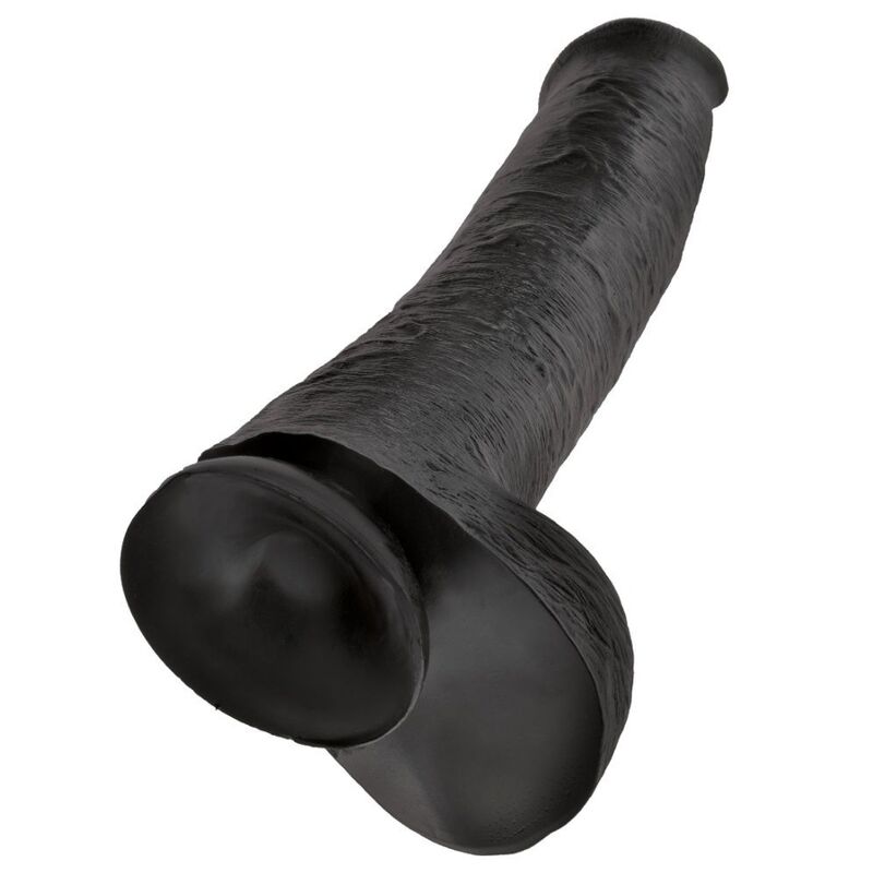Pipedream King Cock – Dildo XXL con testicoli, 38 cm – Nero