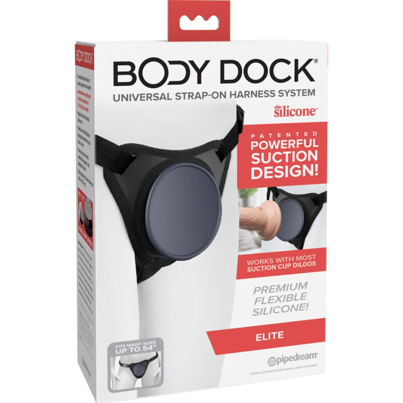 Imbracatura strap-on Pipedream Body Dock Elite con piastra di aggancio