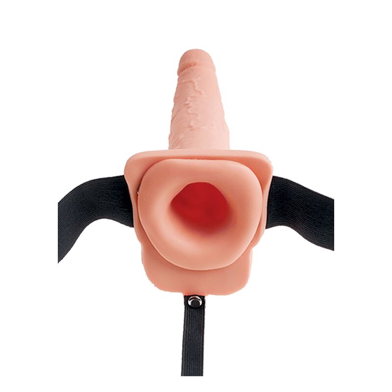 Pipedream – Verstellbarer Harness mit realistischem Penis und Spritzfunktion, 19 cm