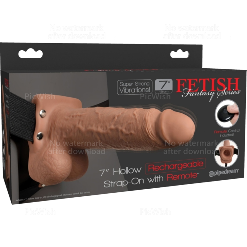 Pipedream — Harnais réglable pénis réaliste avec balles rechargeables et vibrateur 17,8 cm