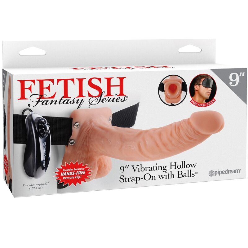 Pipedream — Harnais réglable télécommande pénis réaliste avec testicules 23 cm