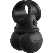 Anello fallico King Cock Elite The Crown Jewels con sfere in silicone