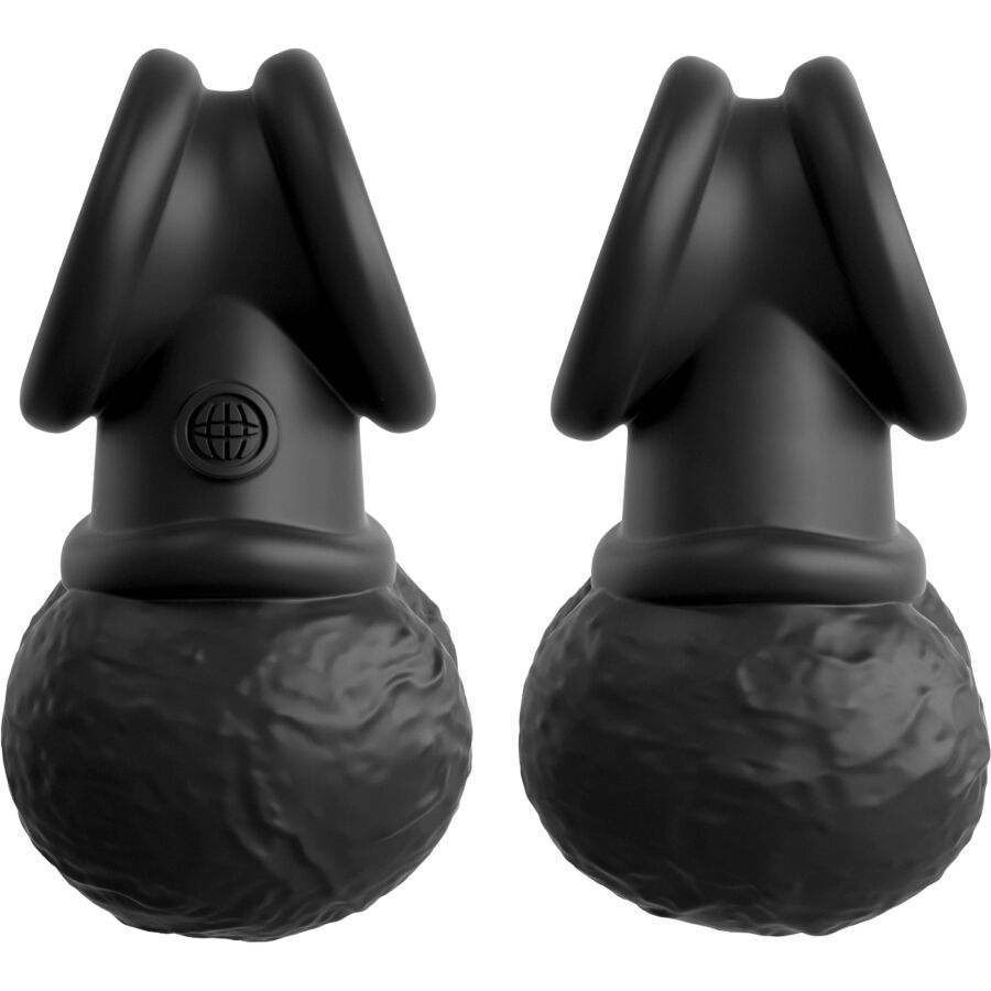 Anello fallico King Cock Elite The Crown Jewels con sfere in silicone