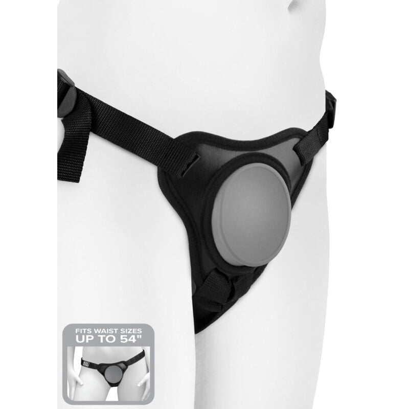 Imbracatura strap-on Pipedream Body Dock Elite Mini con piastra in silicone