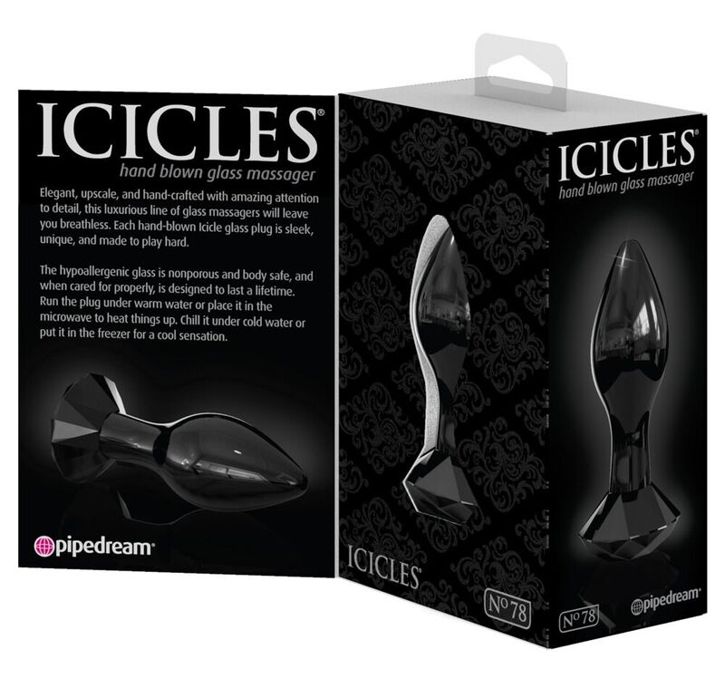 Plug anale in vetro Icicles No. 78