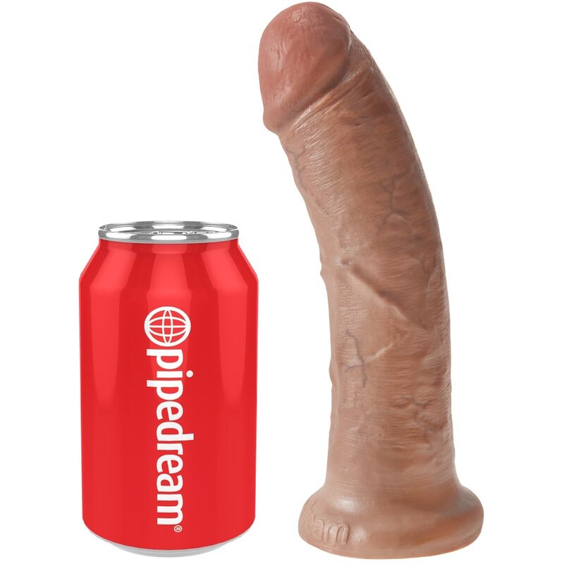 Pipedream King Cock – Dildo realistico con ventosa, 8 pollici – Caramello