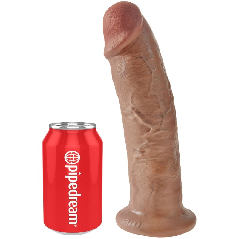 Pipedream King Cock – Dildo realistico largo con ventosa, 10 pollici – Caramello