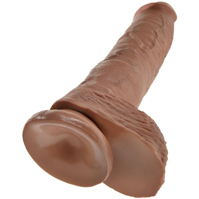 Pipedream King Cock – Dildo con testicoli e ventosa, 10 pollici – Caramello