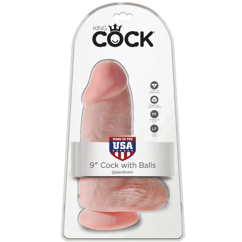 King Cock Chubby – Consolador realista ancho con ventosa, 7,5 cm – Carne claro