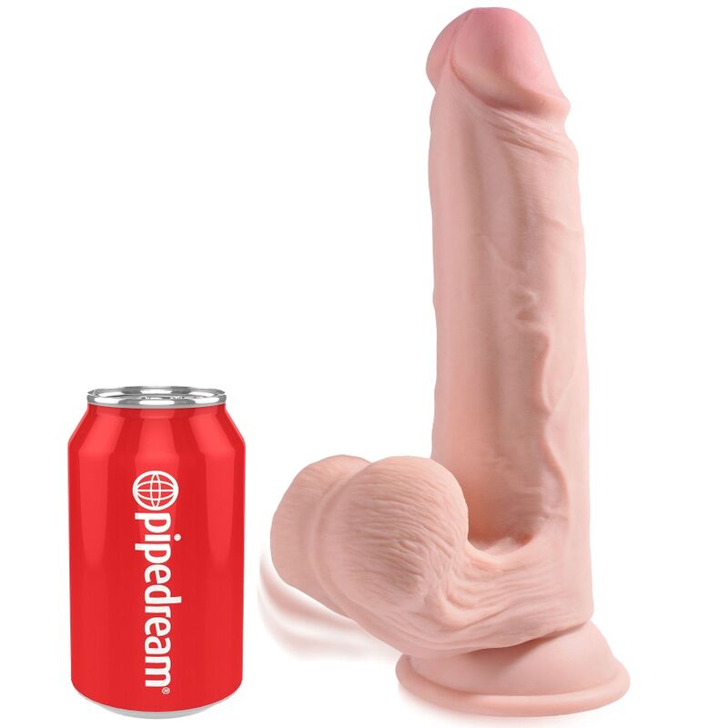 King Cock Plus – Realistischer Dildo mit beweglichen Hoden, 9 Zoll