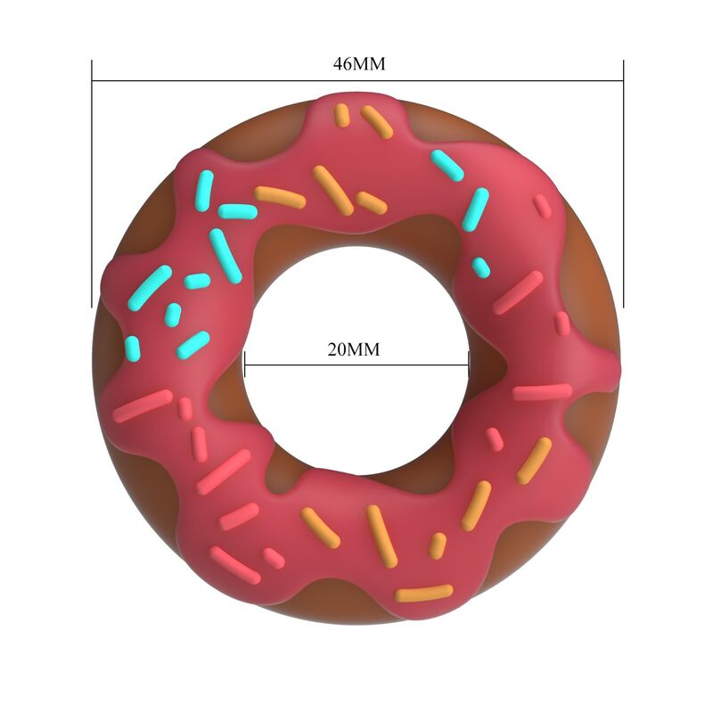 Pretty Love — Anneau pénis super donut rose