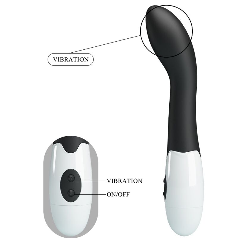 Pretty Love – Bishop, G-Punkt-Vibrator mit 30 Modi, Schwarz