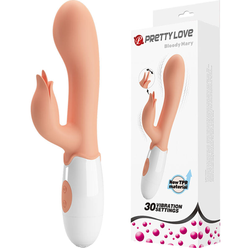 Vibrador Pretty Love Bloody Mary con estimulador