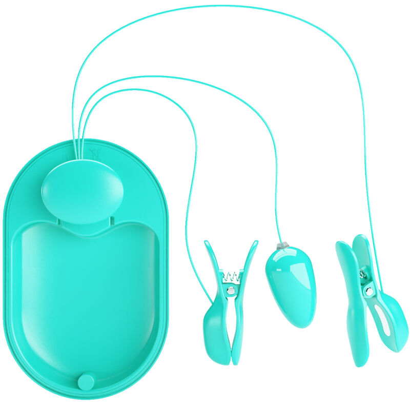 Pretty Love – Pinze per capezzoli con elettrostimolazione, blu