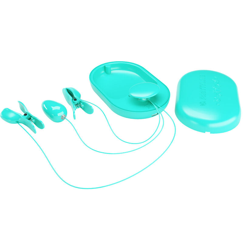 Pretty Love – Pinze per capezzoli con elettrostimolazione, blu