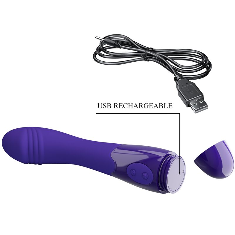 Pretty Love — Dildo vibrateur violet elemental youth