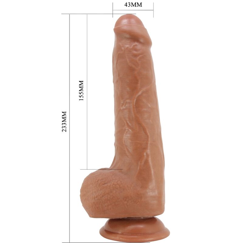 Pretty Love Draco 2 – Dildo realistico rosa con ventosa, 23,3 cm