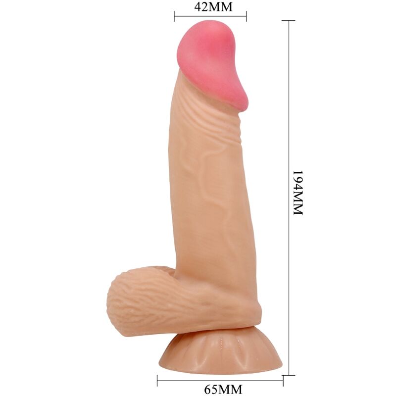 Pretty Love Sliding Skin 19,4 – Consolador realista con ventosa