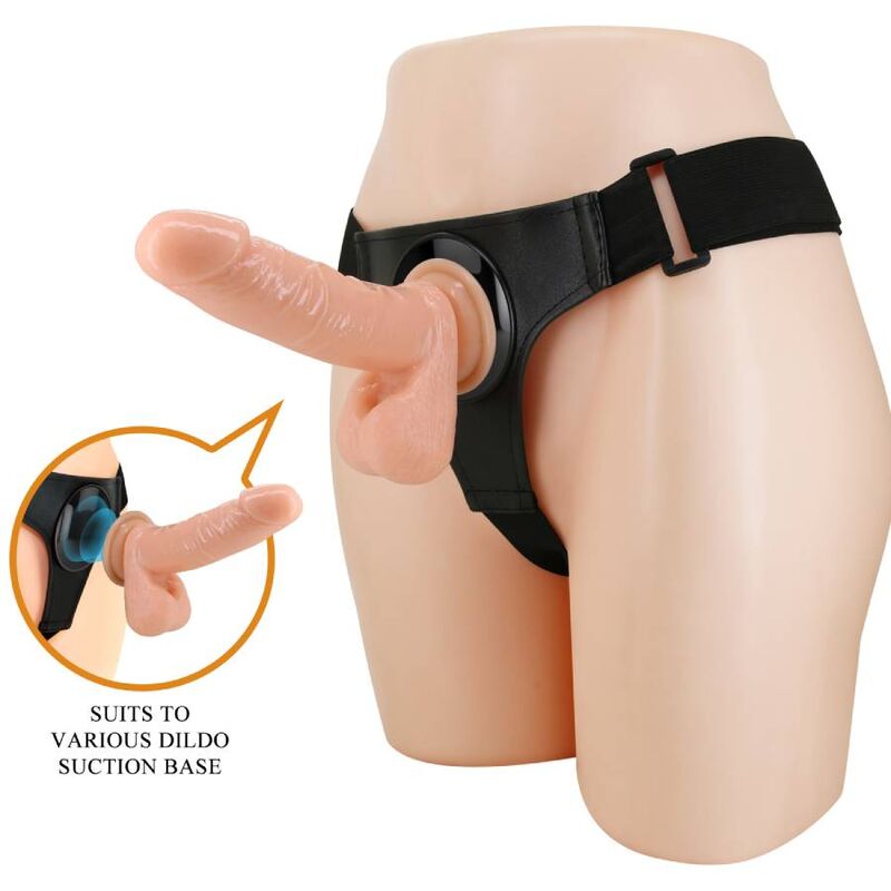 Pretty Love — Harnais slips harnais universel avec gode tom 20 cm naturel