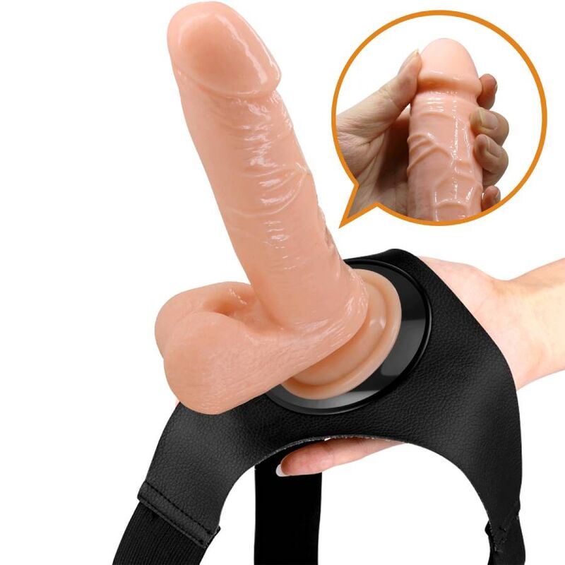 Pretty Love — Harnais slips harnais universel avec gode tom 20 cm naturel