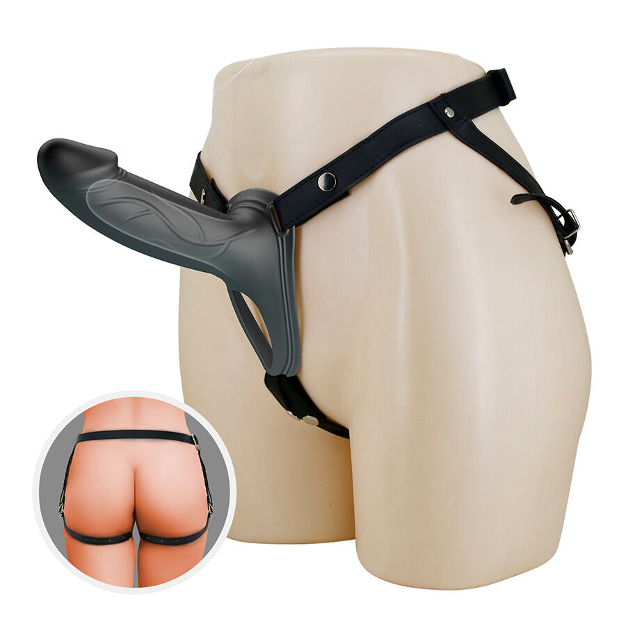 Pretty Love – Landon, hohler Strap-on in Schwarz