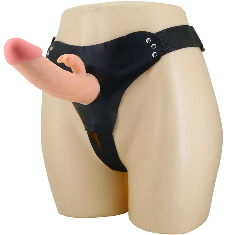 Strap-on a slip universale Pretty Love Mavis con dildo di 19 cm, color naturale