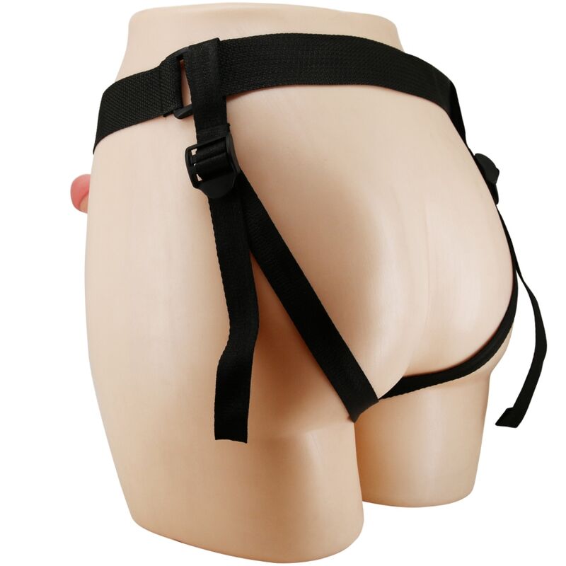 Strap-on a slip universale Pretty Love Mavis con dildo di 19 cm, color naturale