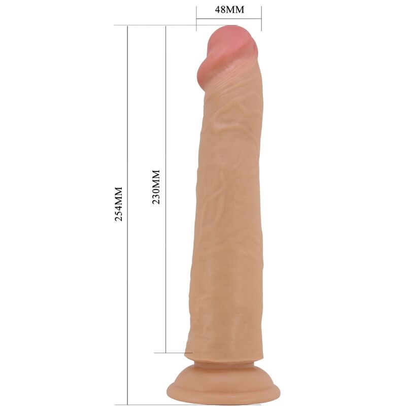 Pretty Love Sharife – Consolador realista con ventosa, sin testículos – Carne claro