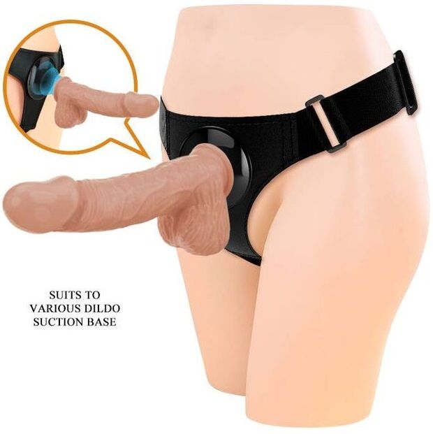 Pretty Love Jerry – Imbracatura a mutandina universale con dildo, 21,8 cm, color carne