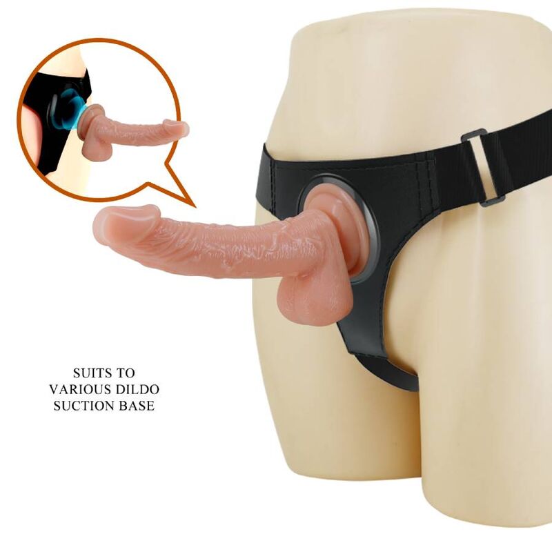 Pretty Love Kevin – Imbracatura a mutandina universale con dildo, 19 cm, color carne