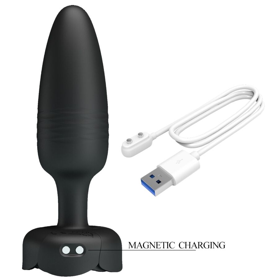 Pretty Love — Tarion plug anal avec lumière LED noir 12,5 cm