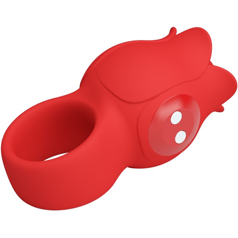 Vibratore da dito Pretty Love Jae a forma di rosa rossa, 10 vibrazioni