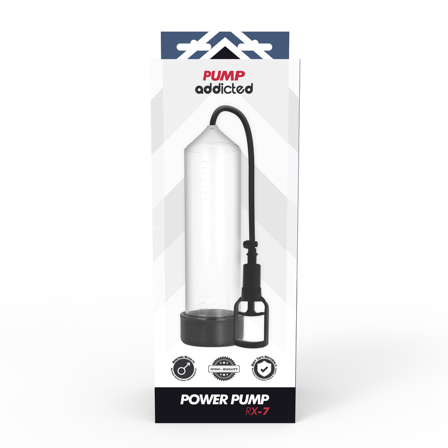 Confezione della pompa Pump Addicted RX7, vista frontale
