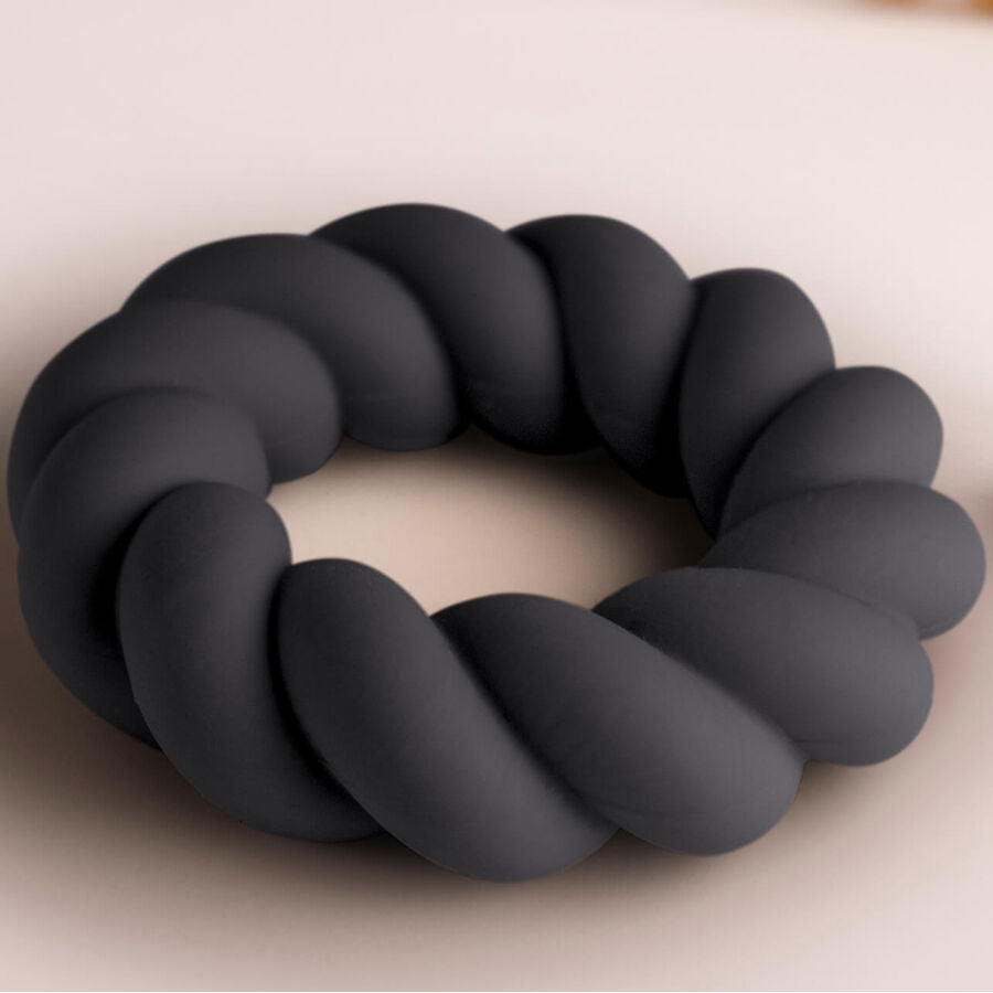 Rocks-Off Twist – Anello fallico in silicone con rilievo a spirale