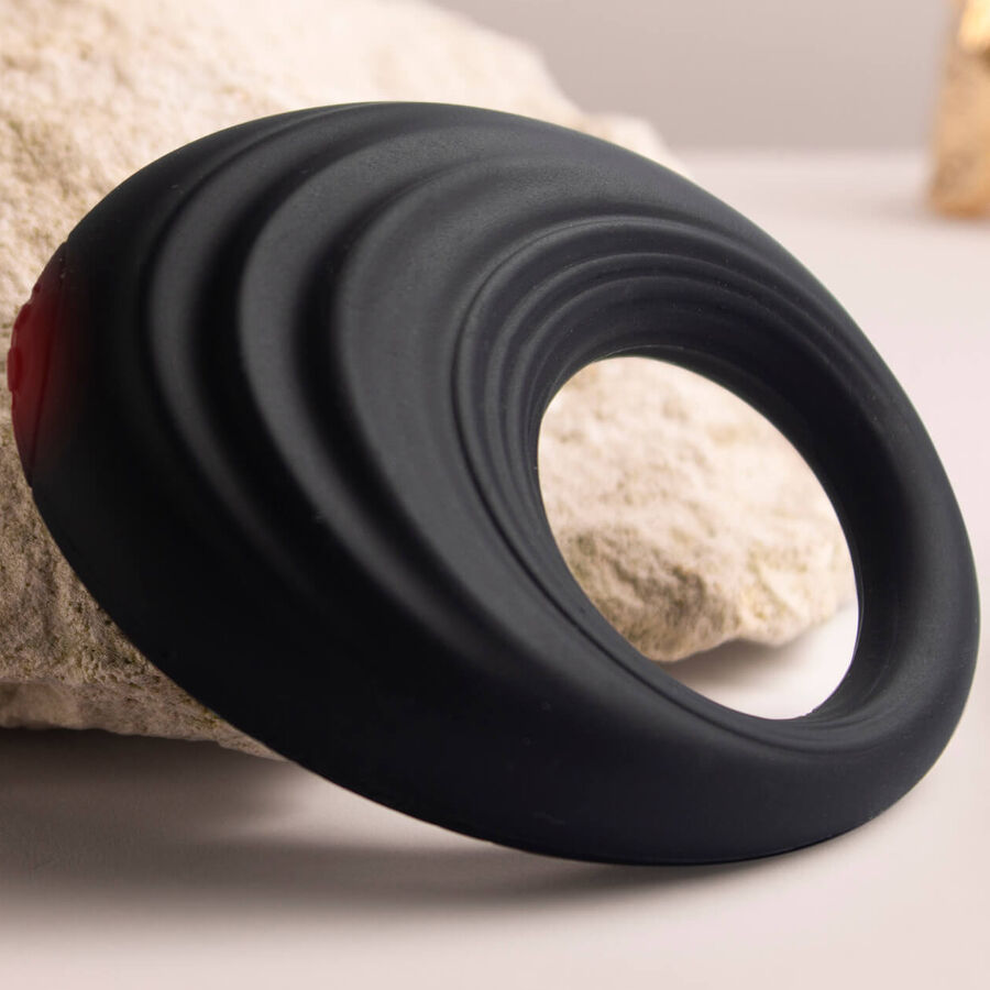Rocks-Off Spire – Anello fallico vibrante ricaricabile, forma ovale