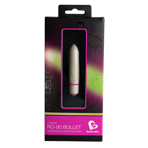 Rocks-Off RO-80 Gold – Mini vibratore bullet dorato e glitterato