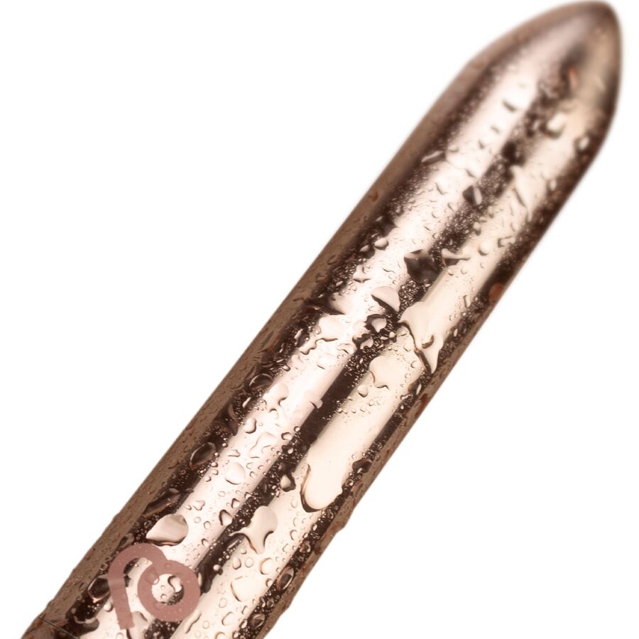 Rocks-Off – Aufladbarer Minivibrator im Bullet-Format, 16 Modi – Golden Rose