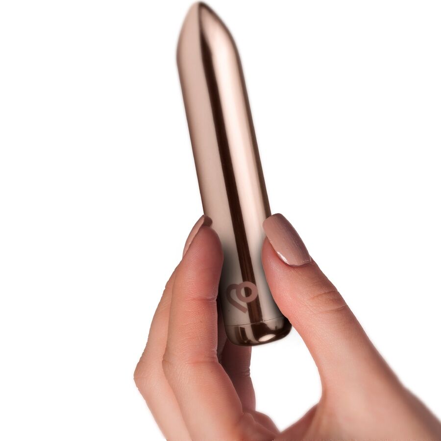 Rocks-Off – Aufladbarer Minivibrator im Bullet-Format, 16 Modi – Golden Rose