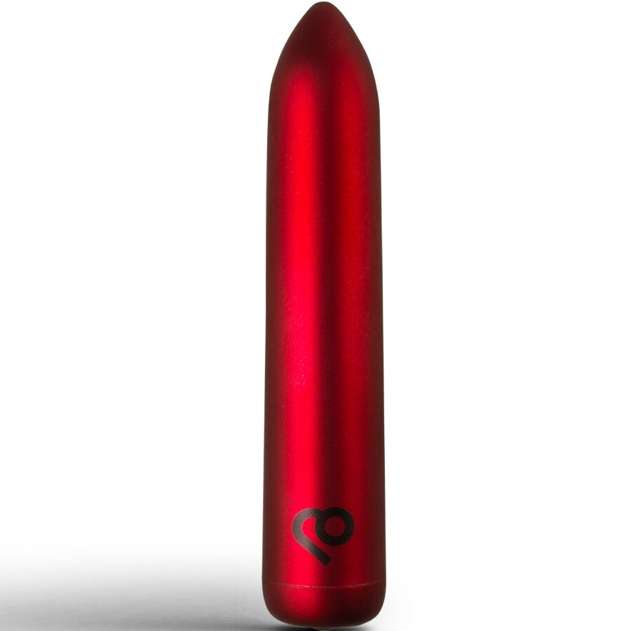 Rocks-Off – Aufladbarer Minivibrator im Bullet-Format, 16 Modi – Poppy Red