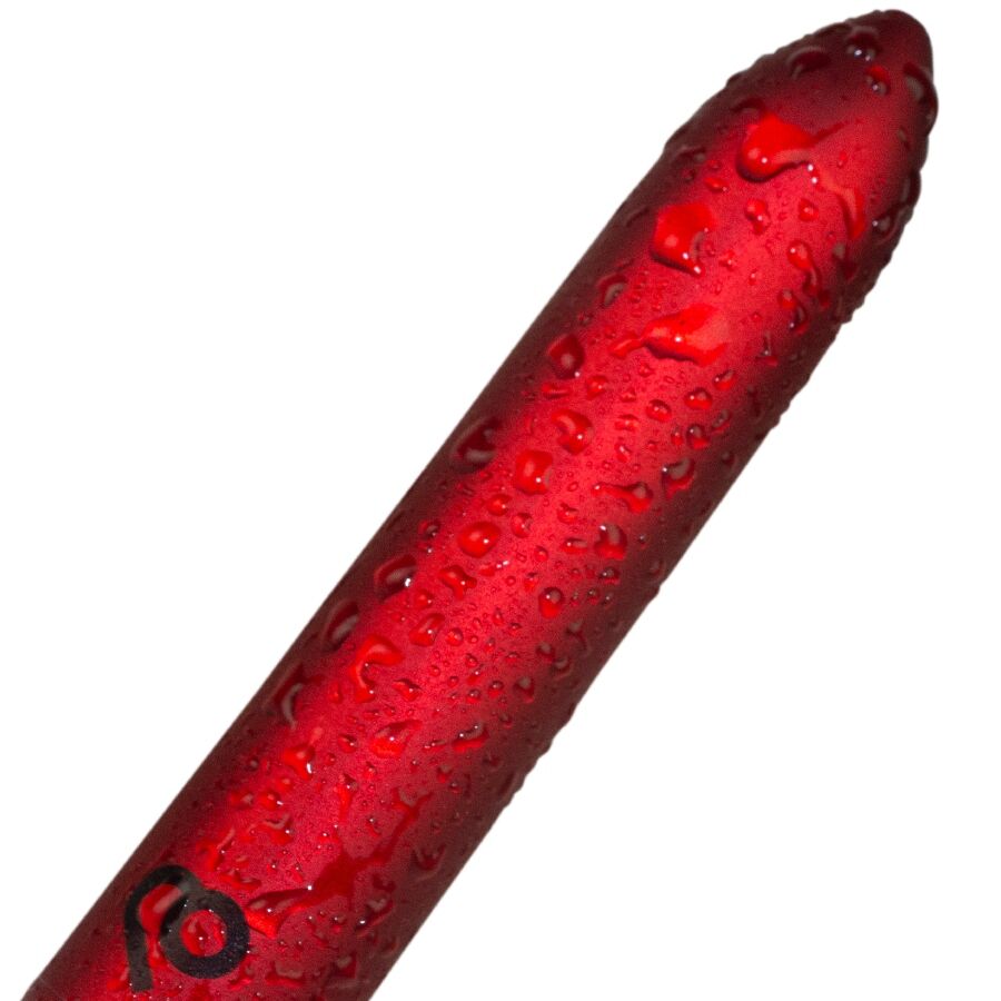 Rocks-Off – Aufladbarer Minivibrator im Bullet-Format, 16 Modi – Poppy Red
