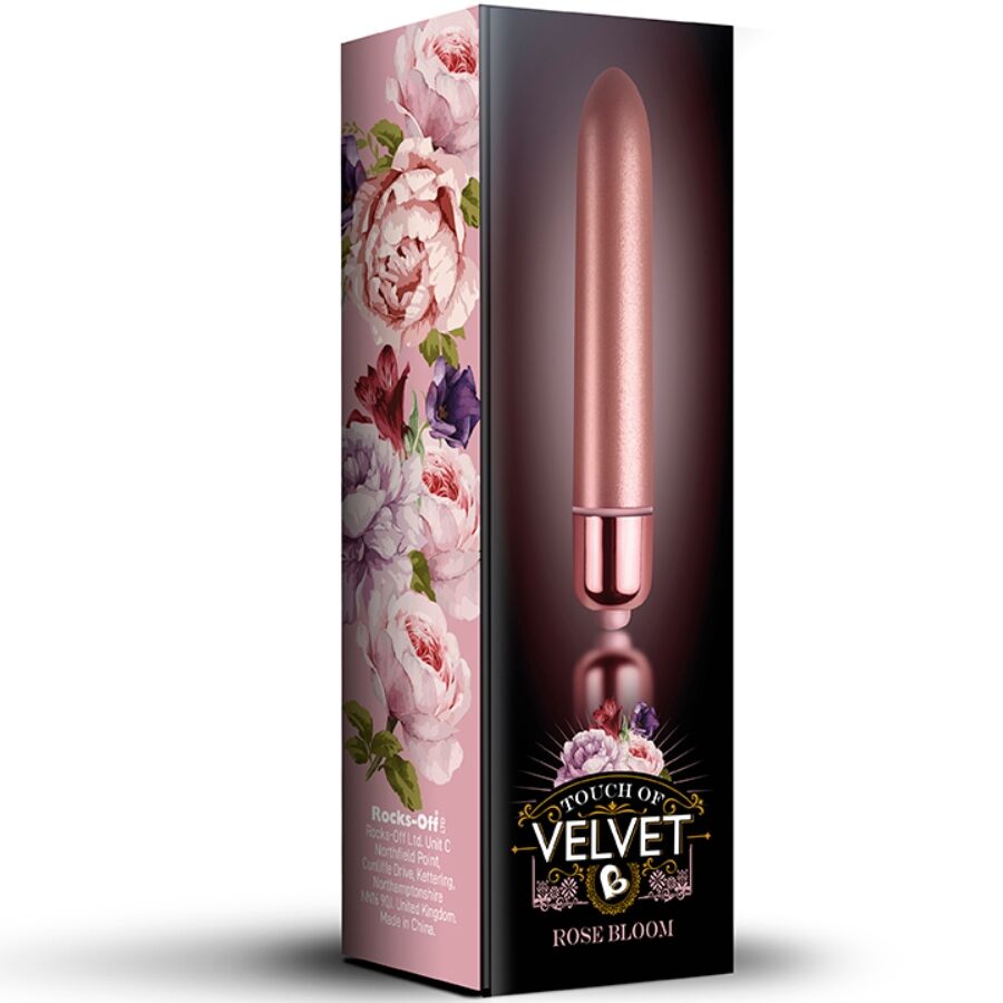 Rocks-Off Touch of Velvet – Mini vibratore dalla finitura vellutata – Rose Bloom