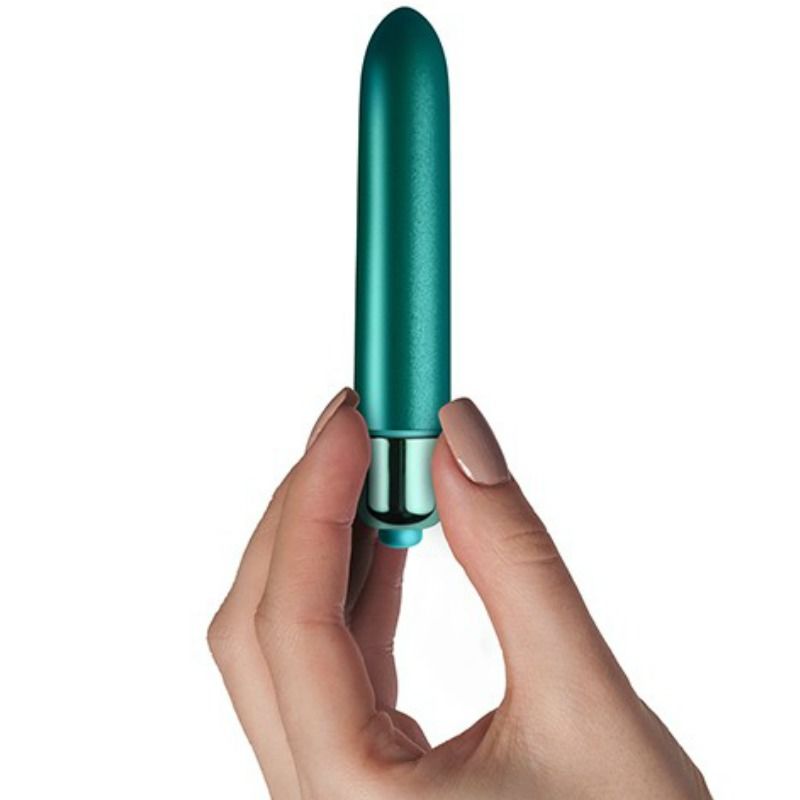 Rocks-Off Touch of Velvet – Mini vibratore dalla finitura vellutata – Verde pavone