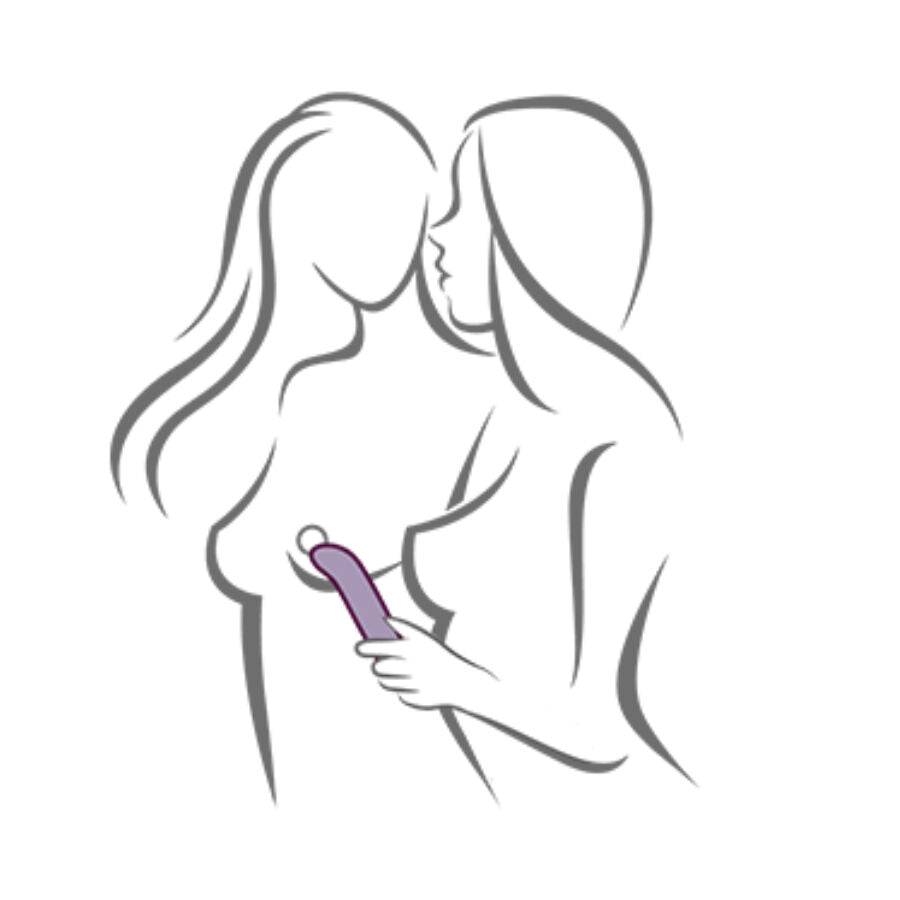 Rocks-Off Chaiamo G – G-Punkt-Vibrator mit gebogener Spitze – Lila