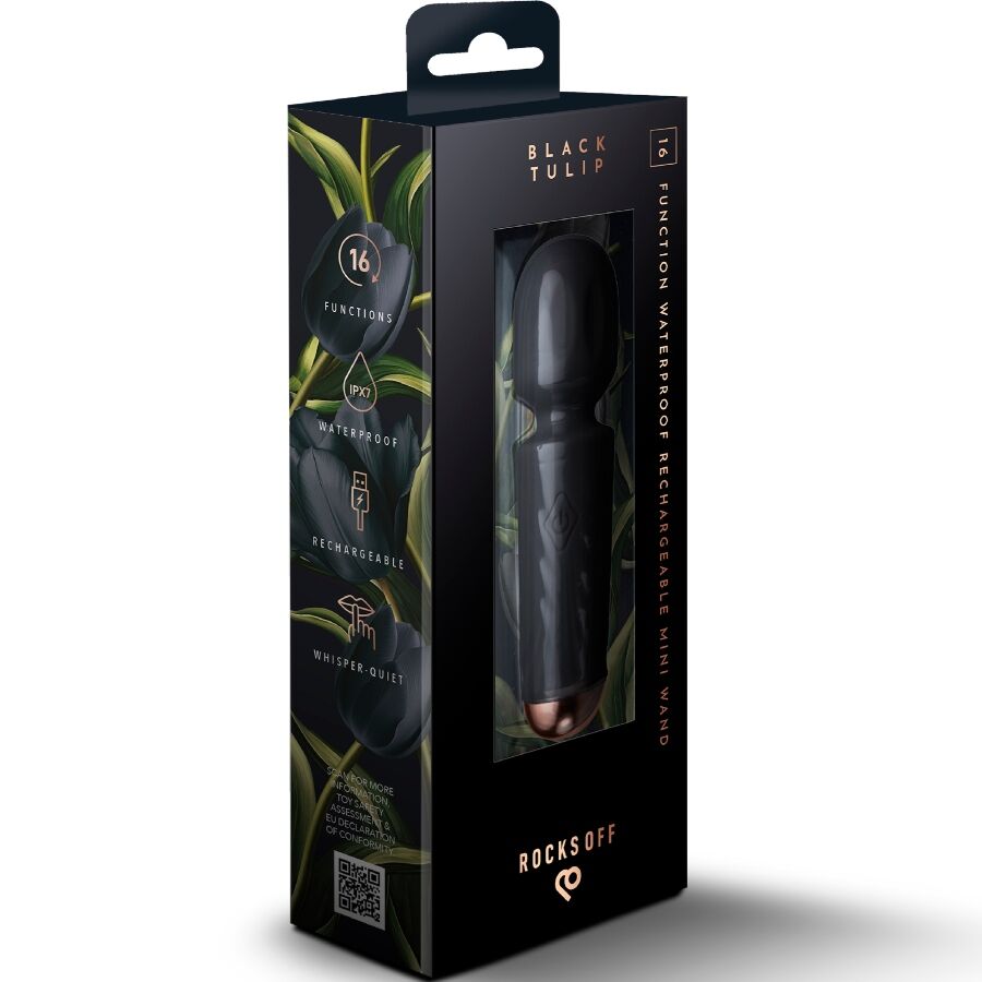 Rocks-Off Mini Wand — Masseur rechargeable — Noir