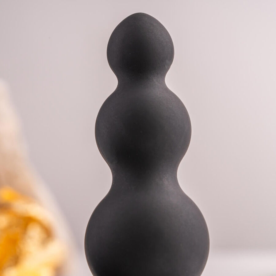 Rocks-Off Petite Sensations Bubbles – Plug anale vibrante a tre sfere – Nero