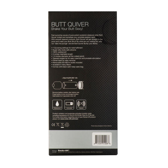 Rocks-Off Butt Quiver — Plug anal vibrant