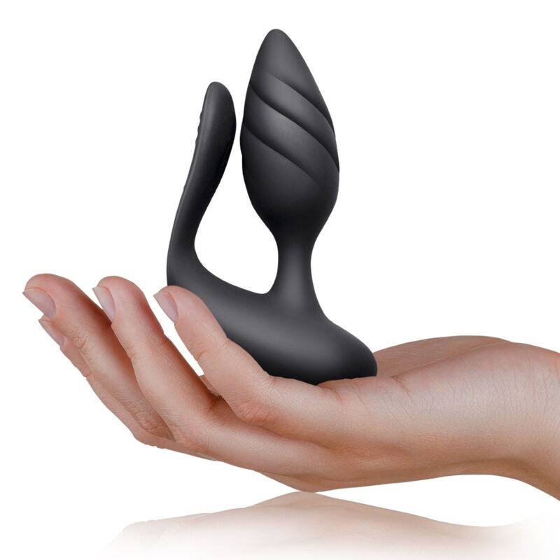 Rocks-Off Cocktail – Plug anal vibrador con dos brazos y mando