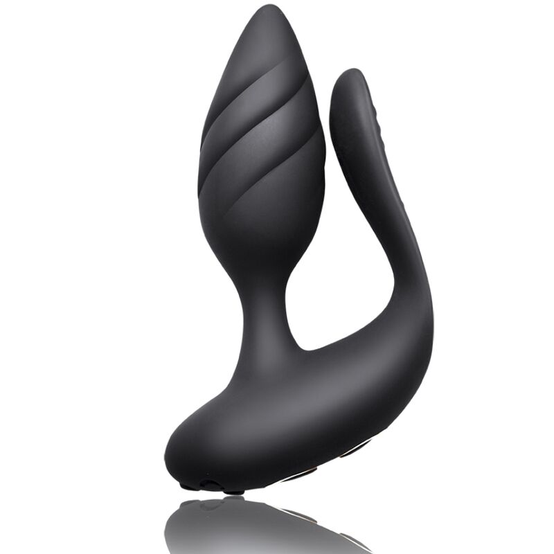 Rocks-Off Cocktail – Plug anal vibrador con dos brazos y mando
